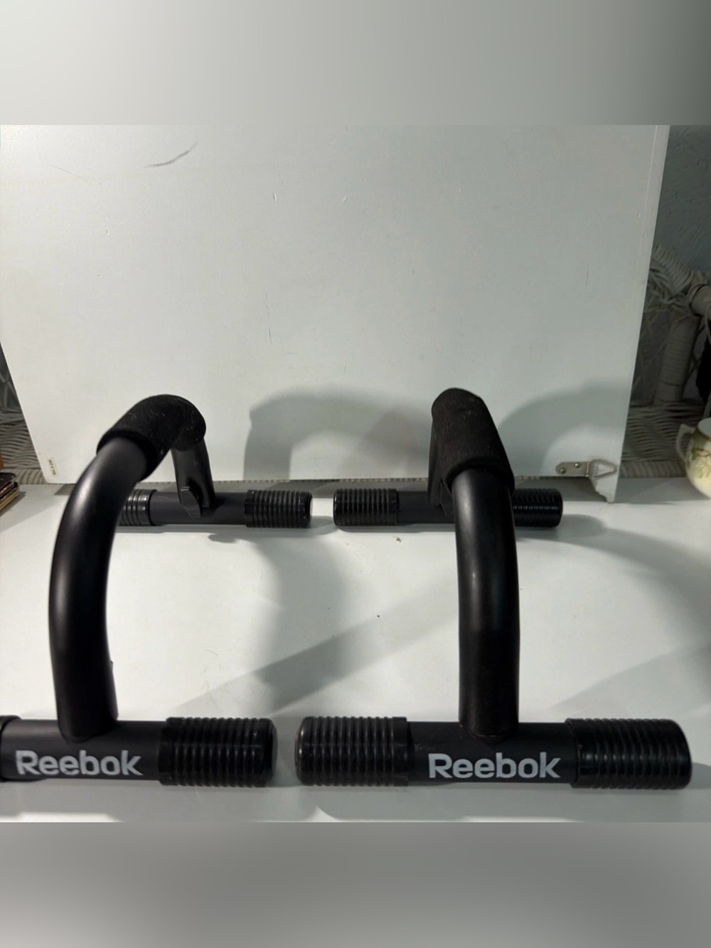 Reebok Black Foam Grip Push-Up Handles